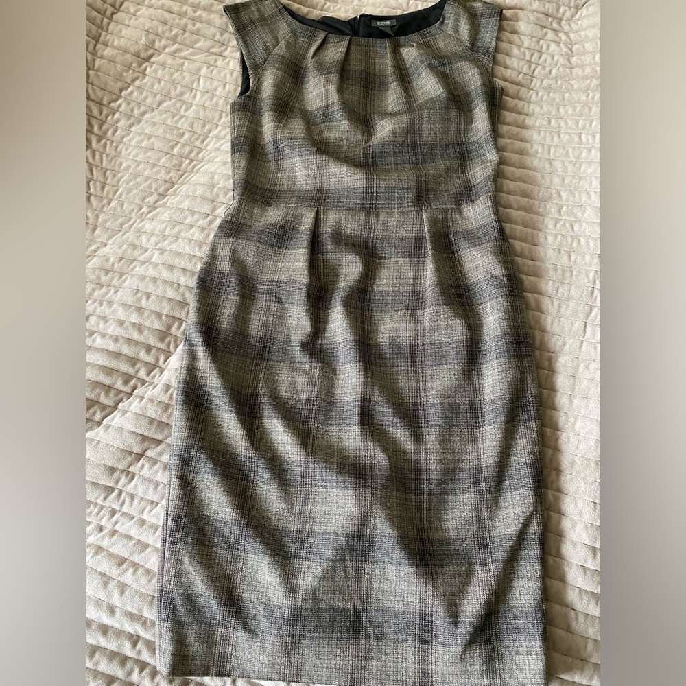 Plaid cap sleeve dress